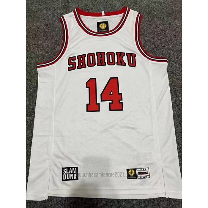 Camiseta Shohoku Mitsui #14 Blanco
